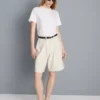 Pamut denim bermuda nadrág