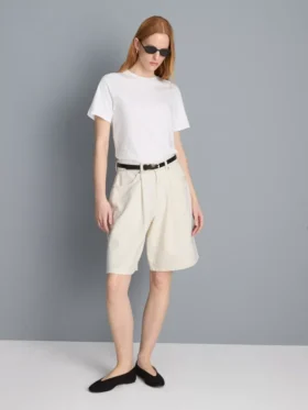 Pamut denim bermuda nadrág