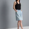 Pamut denim bermuda nadrág