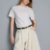 Pamut denim bermuda nadrág