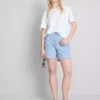 Pamut denim bermuda nadrág