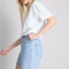 Pamut denim bermuda nadrág