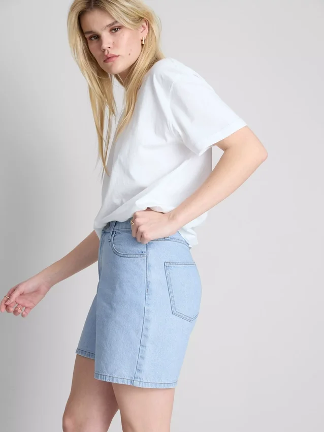 Pamut denim bermuda nadrág