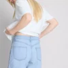 Pamut denim bermuda nadrág
