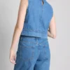 Pamut denim bermuda nadrág