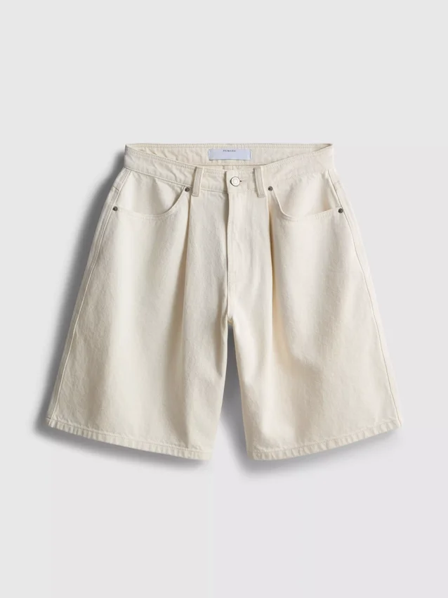Pamut denim bermuda nadrág