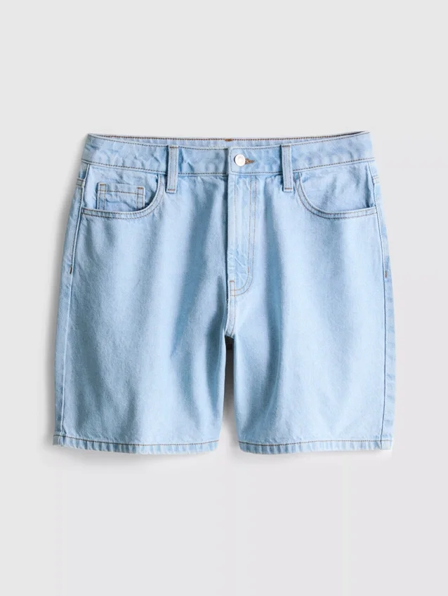 Pamut denim bermuda nadrág