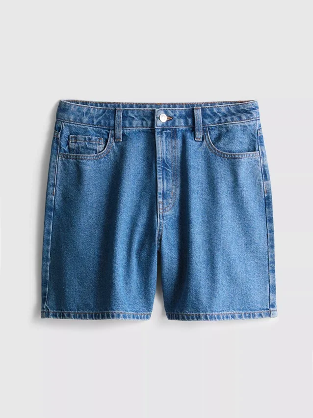 Pamut denim bermuda nadrág