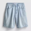 Pamut denim bermuda nadrág