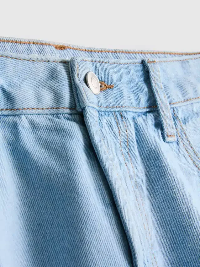 Pamut denim bermuda nadrág