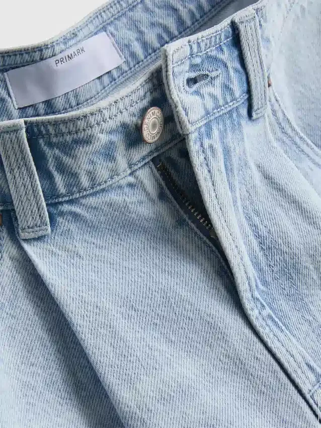 Pamut denim bermuda nadrág