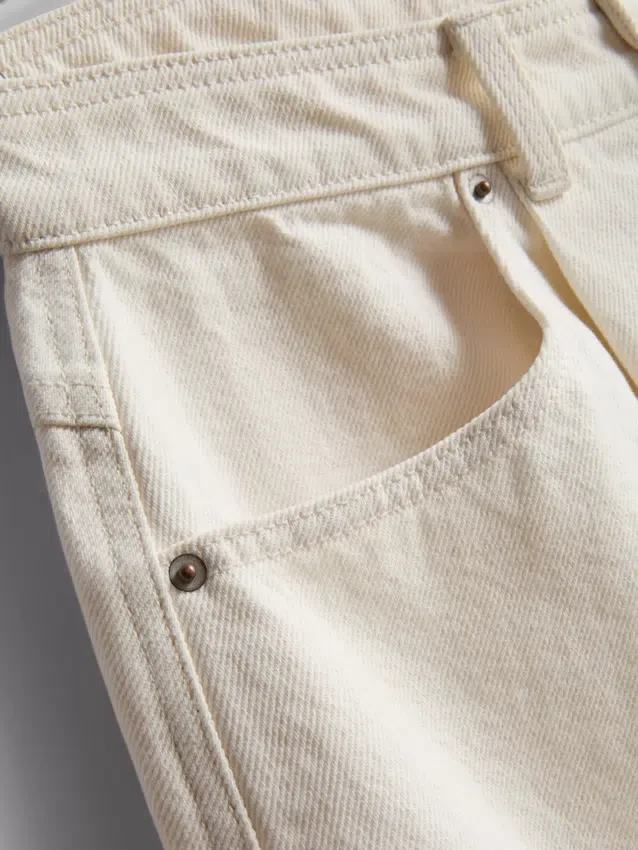 Pamut denim bermuda nadrág