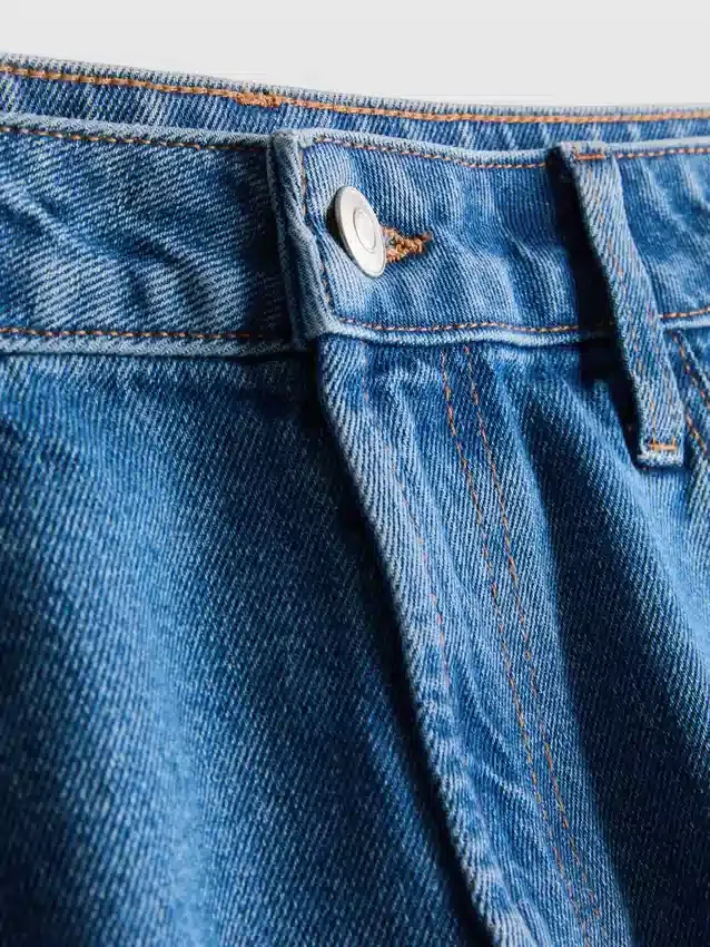 Pamut denim bermuda nadrág