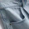 Pamut denim bermuda nadrág