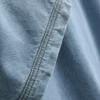 Pamut denim galléros mini egyenes szabású ruha