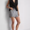 Pamut denim jogger rövidnadrág