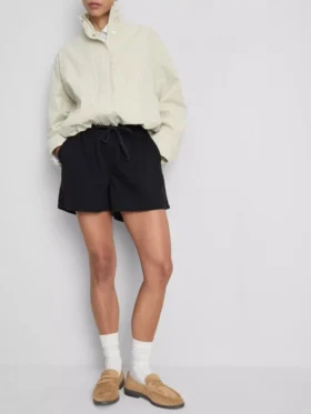 Pamut denim jogger rövidnadrág