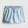 Pamut denim jogger rövidnadrág