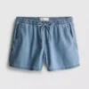 Pamut denim jogger rövidnadrág