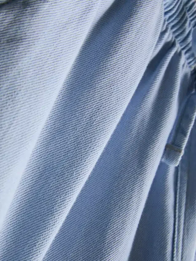 Pamut denim jogger rövidnadrág