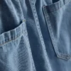 Pamut denim jogger rövidnadrág