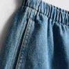 Pamut denim jogger rövidnadrág