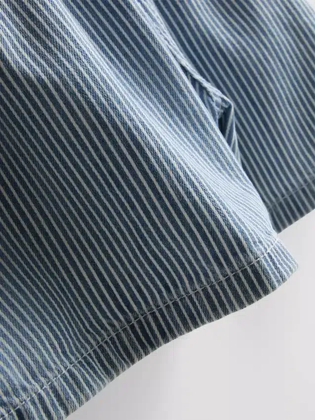 Pamut denim jogger rövidnadrág