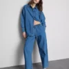 Pamut denim, keskeny szárú jogger farmer