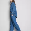 Pamut denim, keskeny szárú jogger farmer