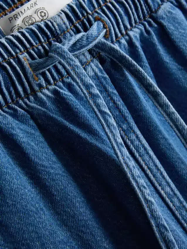 Pamut denim, keskeny szárú jogger farmer