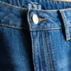 Pamut denim, közepes derékmagasságú, széles szárú farmer