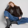 Pamut denim magas derekú, keskeny szárú farmer