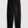 Pamut denim magas derekú, keskeny szárú farmer