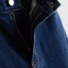 Pamut denim magas derekú, keskeny szárú farmer
