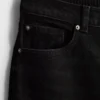 Pamut denim magas derekú, keskeny szárú farmer