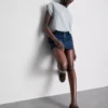 Pamut denim miniszoknya