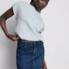 Pamut denim miniszoknya