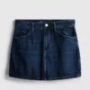 Pamut denim miniszoknya