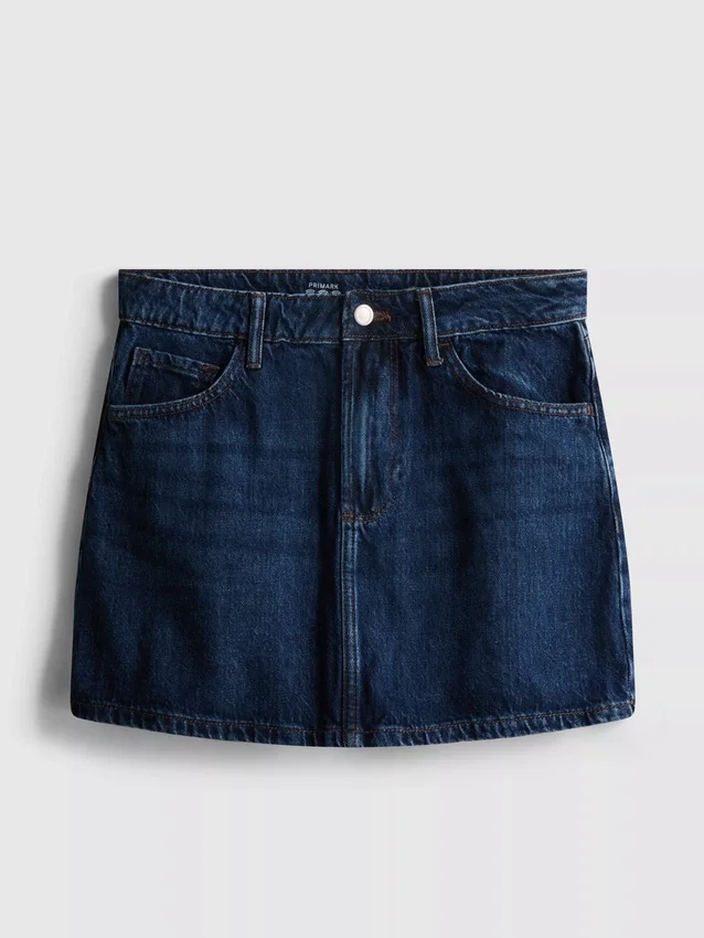 Pamut denim miniszoknya