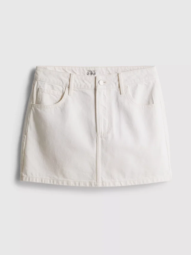 Pamut denim miniszoknya
