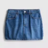 Pamut denim miniszoknya