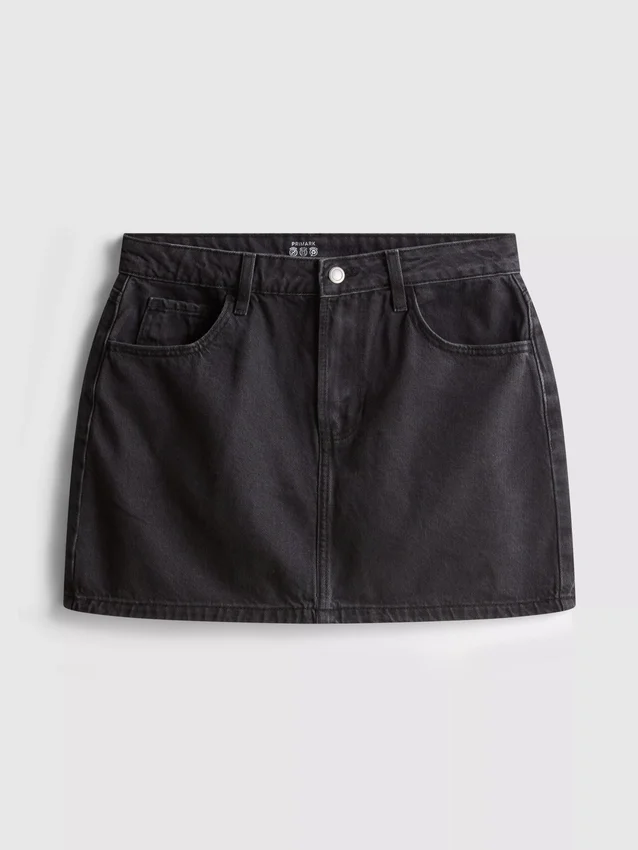Pamut denim miniszoknya