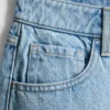 Pamut denim miniszoknya