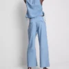 Pamut denim, redős, széles szárú farmer