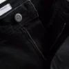 Pamut denim, tágas szárú, közepes derékmagasságú farmer