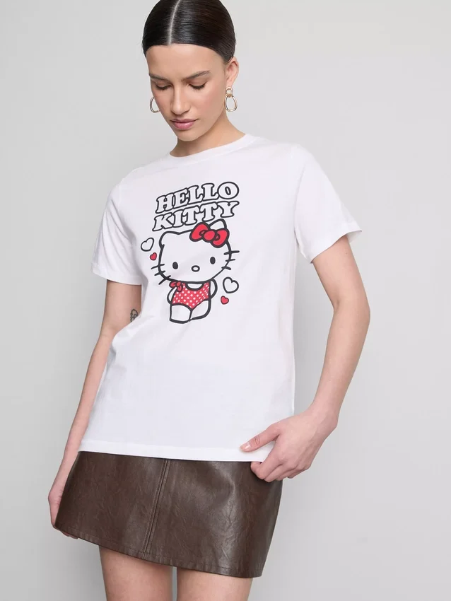 Pamut Hello Kitty grafikás póló