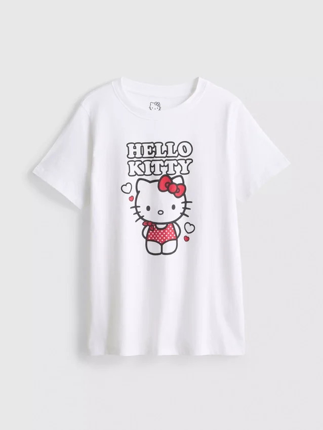 Pamut Hello Kitty grafikás póló