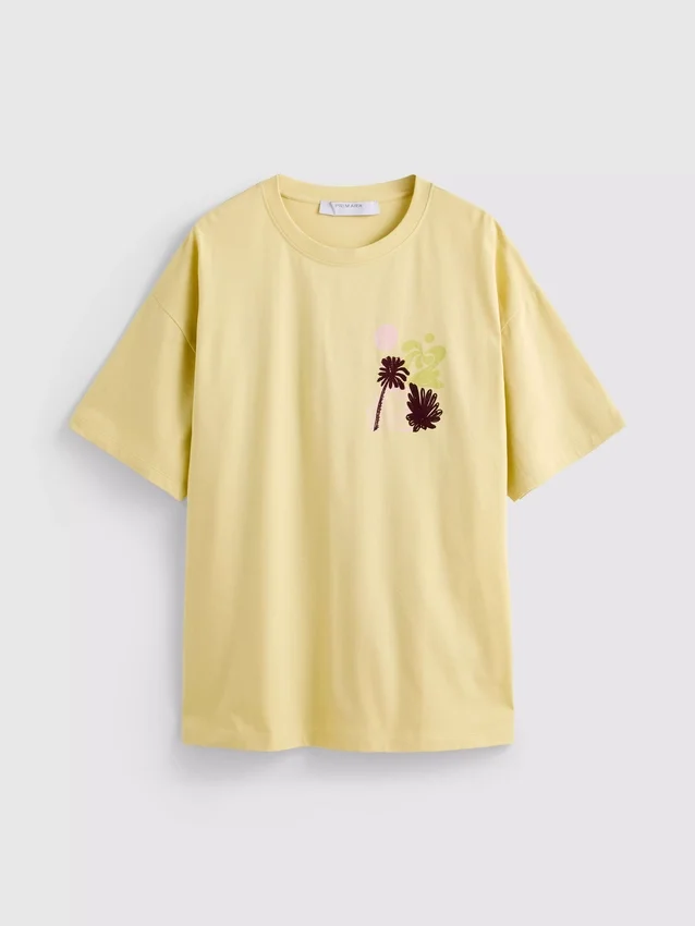 Pamut, oversize, grafikás boyfriend póló