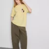 Pamut, oversize, grafikás boyfriend póló