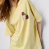 Pamut, oversize, grafikás boyfriend póló